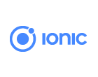 Image showcasing Ionic's logo against a backdrop of mobile devices, highlighting its prowess in cross-platform app development.