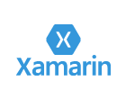 Image showcasing Xamarin logo surrounded by mobile devices, representing its ability to create apps for various platforms.